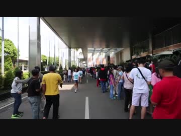 HATSUNE MIKU EXPO 2014 in Indonesiaの行列を撮影してみた（4倍速）
