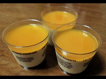 ジュースでムース　作りました