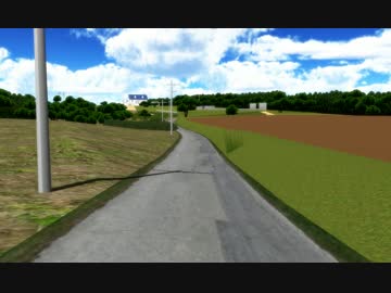 【MMD】岬周辺の道路を走ってみるテスト２
