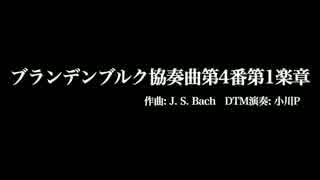 【バッハ】ブランデンブルク協奏曲第4番第1楽章【DTM】