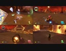 マリオカート８ ４人でＶＳレース その４『wiiグラグラかざん』