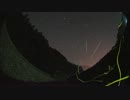 夜空の灯と地上の灯 （星とホタル） 【微速度撮影】