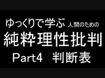 【哲学】ゆっくりで学ぶ人間のための純粋理性批判Part4【カント】