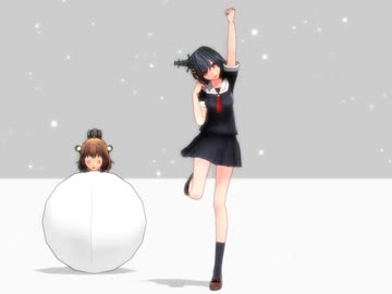 【MMD艦これ】山城（幸運化？）で「好き！雪！本気マジック」