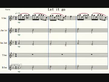 【サックス】アナと雪の女王・Let it goを作ってみた【五重奏】