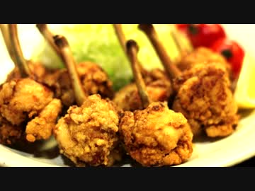 チューリップを揚げる2分間を眺めるだけ♪