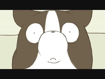 犬がご主人のためにオムレツを作ってくれるアニメ。