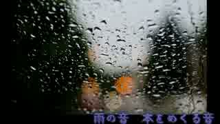 【環境音】雨の日の室内　本をめくる音