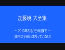 加藤暁 大全集（2013年6～9月）