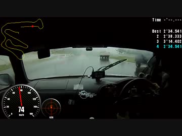 仙台ハイランド+ヘヴィウエット+ノーマルｓ2000+ｓタイヤ、予選。