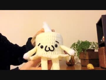 【手編み】(´･ω･`)のティッシュBOX編んでみた