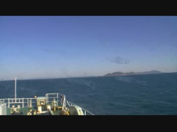 【前面展望】鳥羽港ー伊良湖港【伊勢湾フェリー】