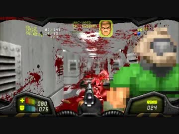 残虐プレイ！ゴア表現と化したBrutalDoomGuy先輩.E2M6