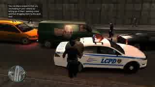 【警察プレイ】 LCPDFR1.0c　1/2 【GTA4】