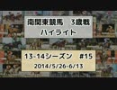 南関東競馬3歳戦ハイライト【13-14シーズン#15】