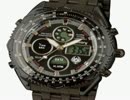 INFANTRY MILITARY Mensステンレス鋼クロ
