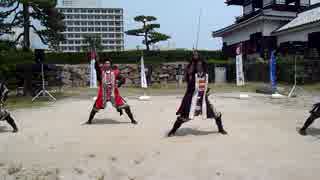 【安芸ひろしま武将隊】2014.6.15／広島城二ノ丸13:30回(後半)