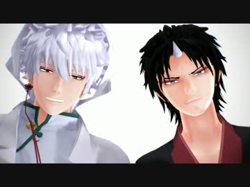 【MMD銀魂】鬼灯、白澤衣装で Bad Apple!! Remix