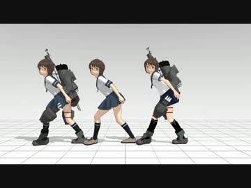 【MMD艦これ】深雪に艤装がつきました（モデル配布）