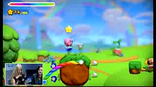 タッチカービィ最新作（Kirby and the Rainbow Curse）ゲームプレイ E3 ...