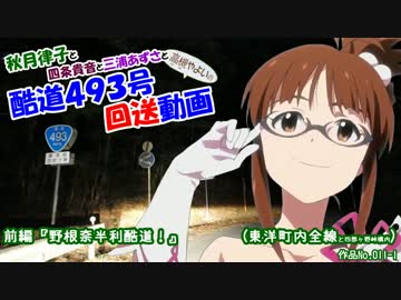 秋月律子の酷道４９３号回送動画　前編『野根奈半利酷道！』