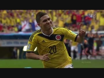 コロンビア vs コートジボワール(韓国語実況)