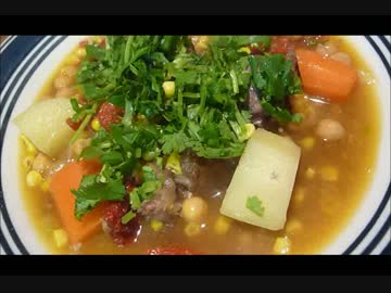 アメリカの食卓 320 牛スネ肉のカラフルメキシカンスープ！【牛週2-6】