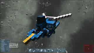 [space engineers]人型から戦闘機型に変形するメカ