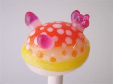 【７０７０】ガラスでサラサウミウシ作ってみた【とんぼ玉メイキング】