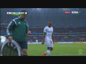 【FIFA W杯】韓国 vs アルジェリア【韓国サポーターレーザー攻撃編】