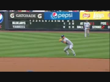 ムネリン、セカンドでのナイスプレー