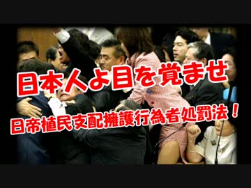 【日本人よ目を覚ませ】 日帝植民支配擁護行為者処罰法！