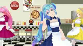 【MMD】Tda式改変　ルカ　ミク　リンで、Perfume/Hurly Burly