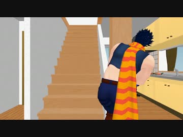 【ジョジョMMD】腹がへってた承太郎