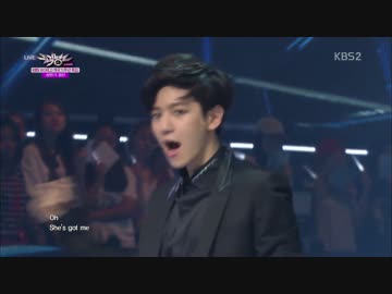【k-pop】 EXO-K - 중독(Overdose) Closing the first half  MusicBank 140627.mp4