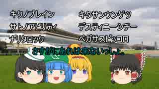 ゆっくり達のテキトーモットー競馬予想０５～東京ＪＳとか～