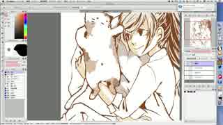 【イラスト】ぬことｵﾌﾄｩﾝ【メイキング】