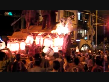 大阪市平野郷杭全神社の夏祭り（だんじり祭り）2