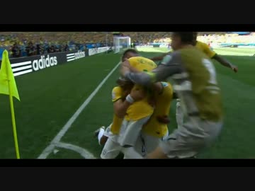 2014 FIFAﾜｰﾙﾄﾞｶｯﾌﾟ ブラジル VS チリ ゴールPKシーン