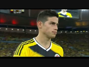 2014 FIFAﾜｰﾙﾄﾞｶｯﾌﾟ コロンビア VS ウルグアイ ハイライト