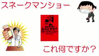 スネークマンショー【これなんですか？】に画像とかつけてみた
