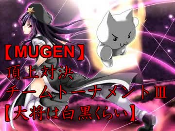 【MUGEN】頂上対決チームトーナメントⅢ【大将は白黒くらい】PART25