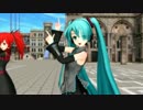【MMD】ミクとCULとキクに「ハピトラ」を踊ってもらいました