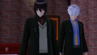 【MMD銀魂】銀さんと新八さんで、Telephon