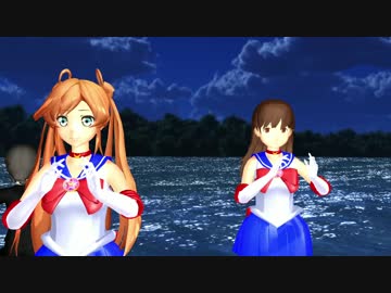 Mmd艦これ 阿武隈 ムーンライト伝説踊っちゃいました ニコニコ動画