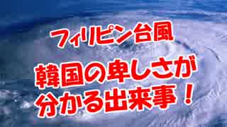 【フィリピン台風】 韓国の卑しさが分かる出来事！