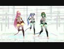 【MMD】ルカ・GUMI・ミクにハイファイレイヴァー踊ってもらいました