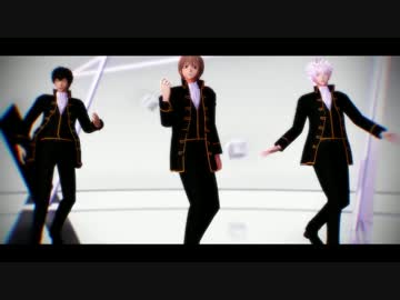 【MMD銀魂】銀さんと土方と沖田に『虎視眈々』を踊ってもらった