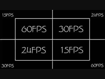 フレームレートの差による印象の違い・改
