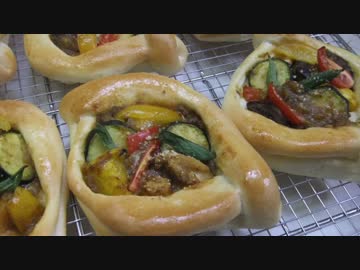 【270作】夏野菜たっぷりのカレーパン作ってみた【パン作成】